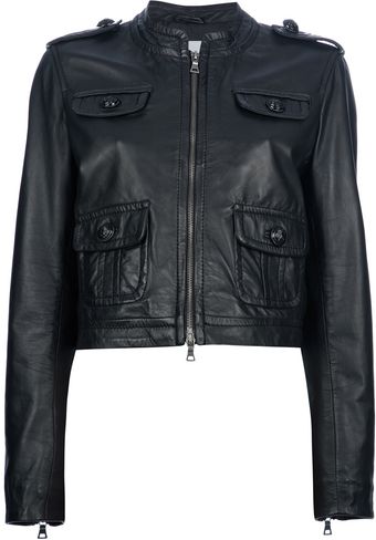 Moschino Cheap & Chic Cropped Jacket - Lyst