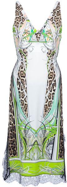 Roberto Cavalli Printed Dress - Lyst