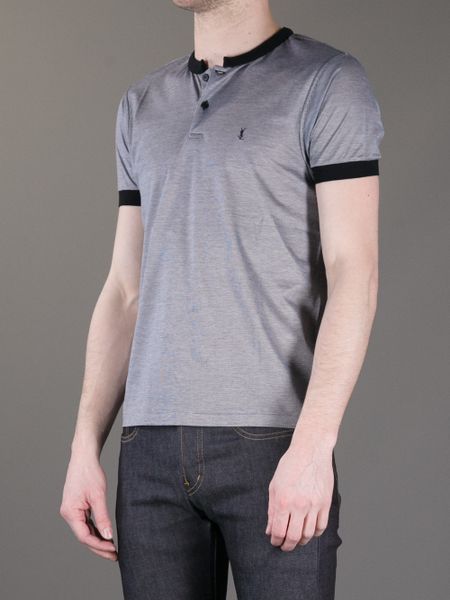 collarless polo nike