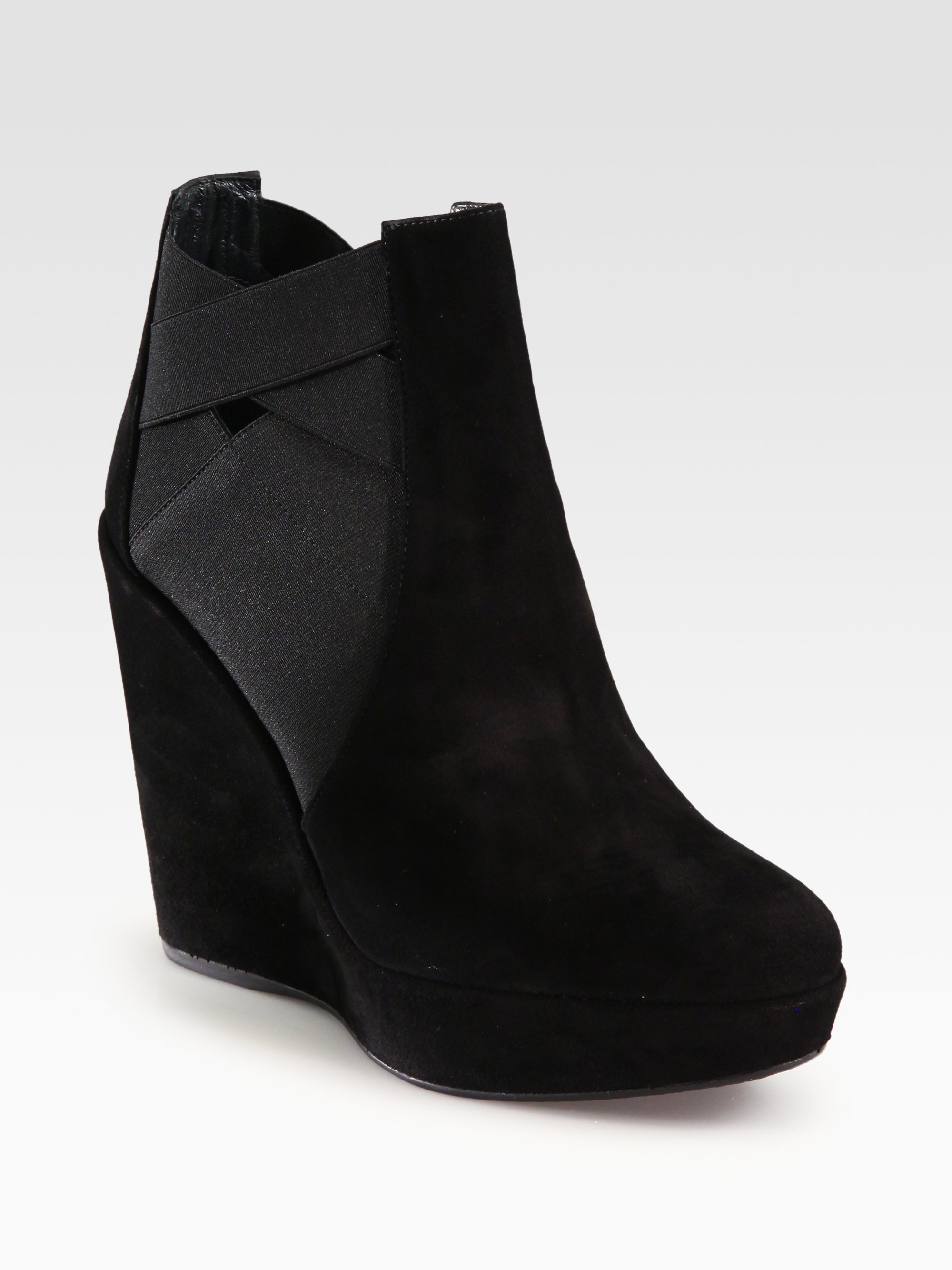 stuart weitzman delphine platform suede ankle boots