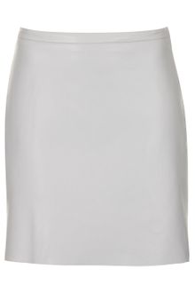 Topshop Leather Aline Pelmet Skirt By Boutique - Lyst