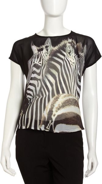Alberto Makali Zebra Front Tee - Lyst