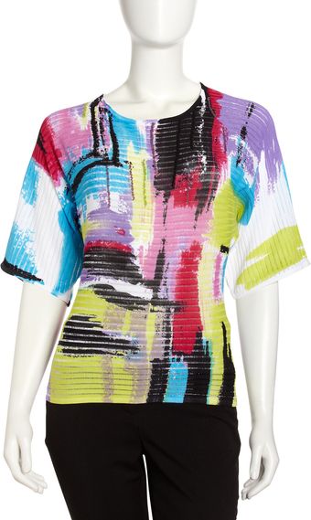 Alberto Makali Beaded Paint Print Sweater - Lyst