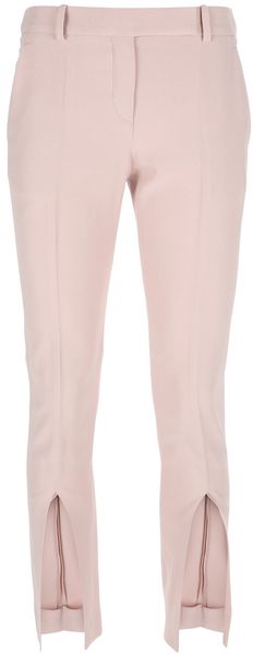 Alexander McQueen Slit Detail Pencil Trouser - Lyst
