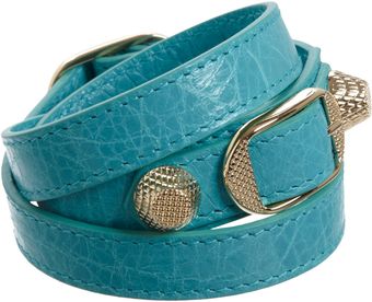 Balenciaga Arena Giant Double Tour Bracelet - Lyst