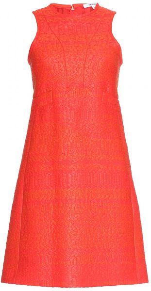 Carven Tweed Dress - Lyst
