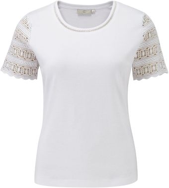 Cc White Crochet Sleeve Jersey - Lyst