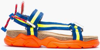 DSquared2 Cobalt Blue Calfhair Costaluxe Sandals - Lyst