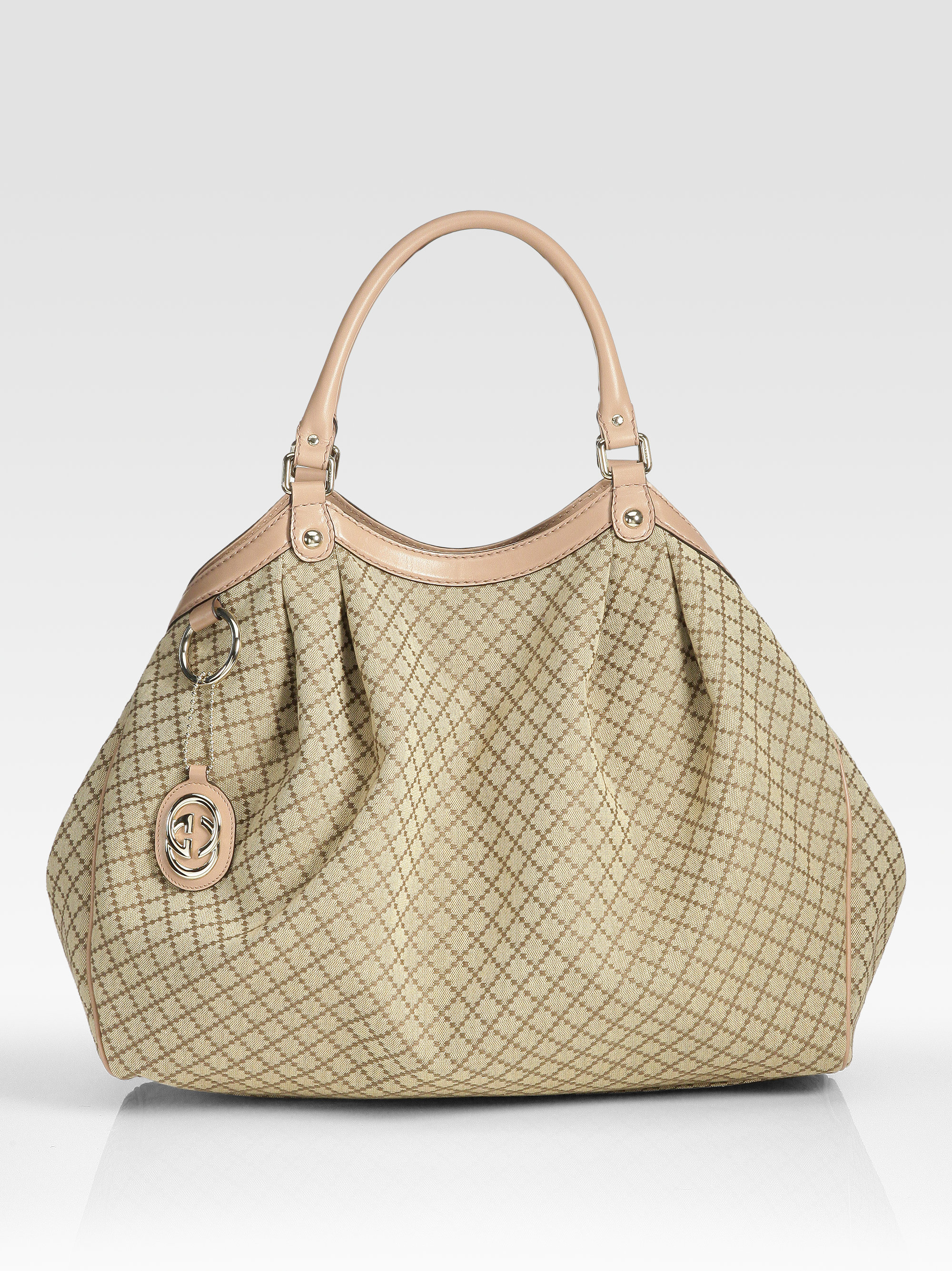 Gucci Sukey Large Tote Bag in Beige | Lyst