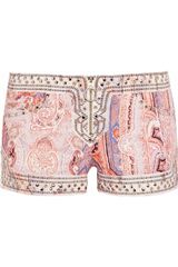 Isabel Marant Jayson Studded Stretch Denim Shorts