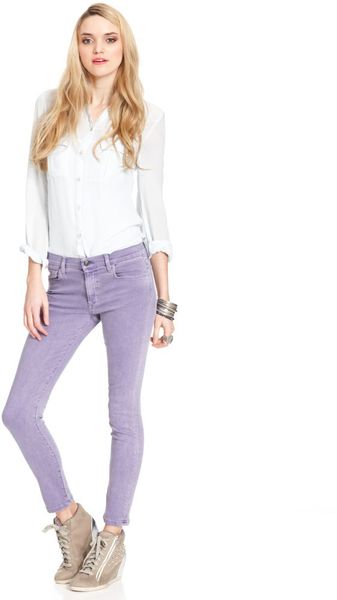 Joe's Purplewash Coloreddenim - Lyst