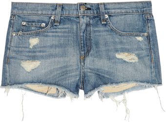Rag & Bone Mila Distressed Denim Shorts - Lyst