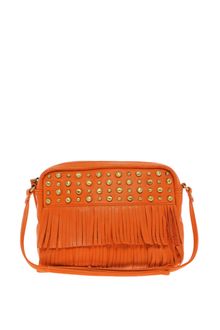 ASOS Collection Leather Stud Fringe Across Body Bag - Lyst