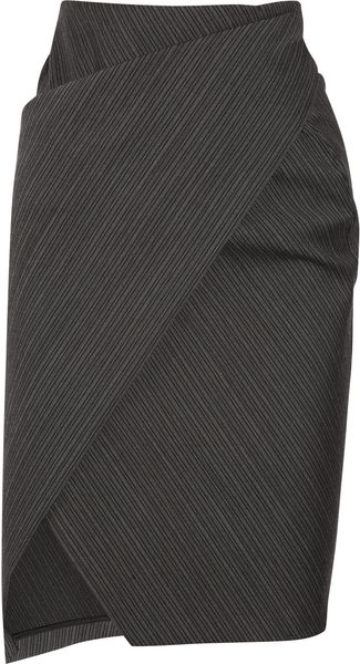 Donna Karan New York Scissor Woolblend Skirt - Lyst