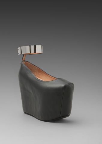 Jeffrey Campbell Pointemc in Black Leathersilver - Lyst
