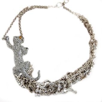 Maria Zureta All Cats Are Grey Necklace - Lyst