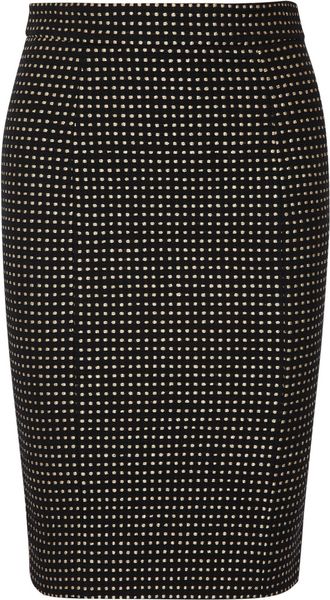 RED Valentino Tweed Pencil Skirt - Lyst