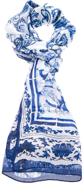 Roberto Cavalli Printed Scarf - Lyst