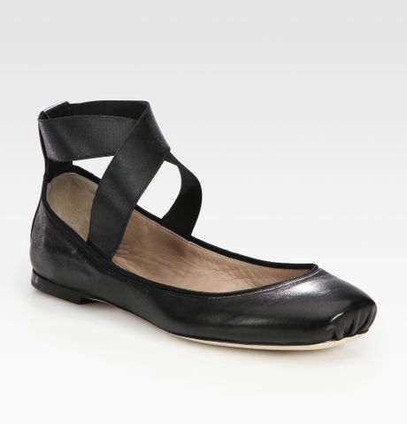 chloe square toe ballerina flats