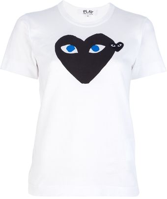 Comme Des Garçons Logo Print T-Shirt - Lyst