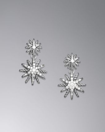 David Yurman Starburst Double Drop Earrings - Lyst