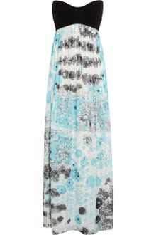 Black Jersey Maxi Dress on Printed Silkchiffon Maxi Dress In Multicolor  Multicolored    Lyst