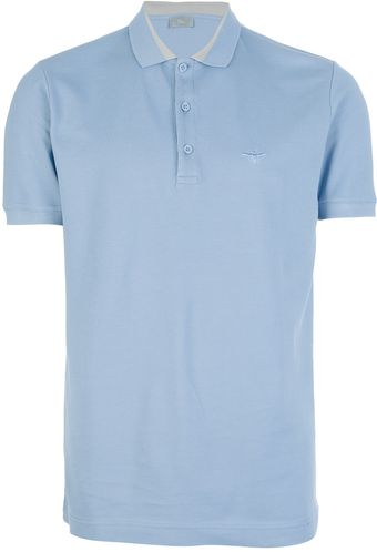 Dior Contrast Piqué Polo Shirt - Lyst