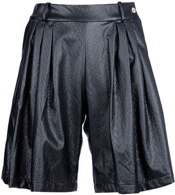 Kenzo Pleat Detail Shorts - Lyst