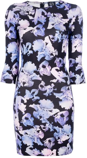 McQ by Alexander McQueen Floral Print Dress - Lyst