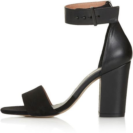 black square toe sandals flat