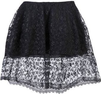 Simone Rocha Embroidered Full Skirt - Lyst