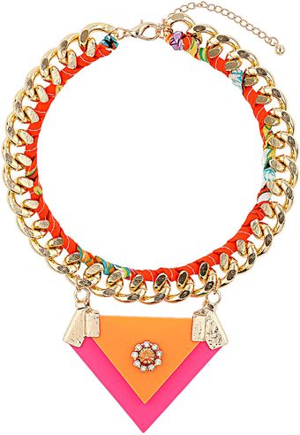 Topshop Layered Chain Wrap Necklace - Lyst