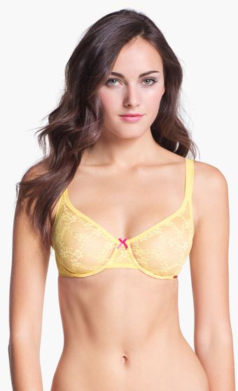 Betsey Johnson Stretch Lace Bra - Lyst