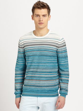Boss Black Gunar Striped Sweater - Lyst