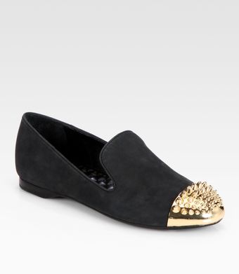 Boutique 9 Yendo Metal Captoe Suede Smoking Slippers - Lyst