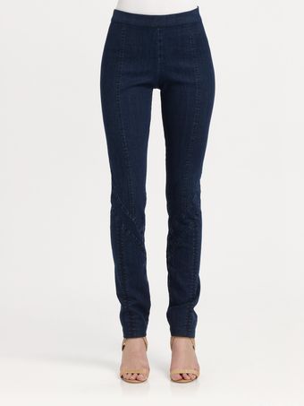 Donna Karan New York Second Skin Seamed Pants - Lyst