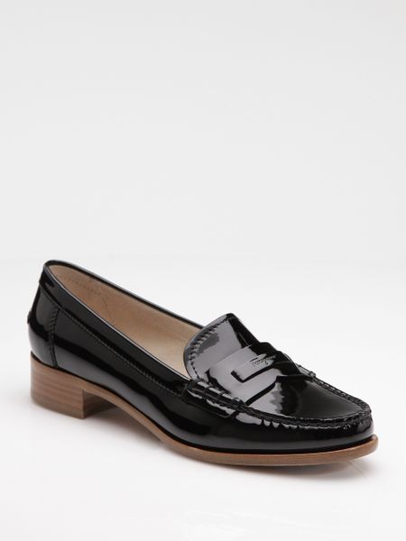 white patent leather loafers ferragamo deka patent leather loafers in black white lyst white patent leather loafers ferragamo deka patent leather loafers in black white lyst