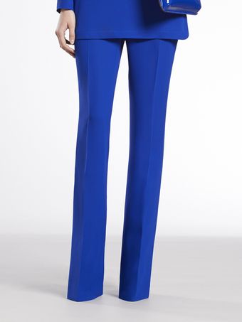 Gucci Sapphire Silk Cady Pants - Lyst