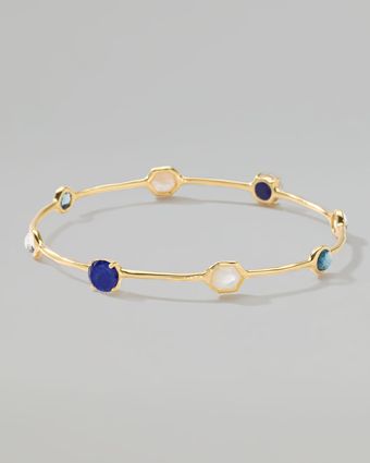 Ippolita 18k Gold Rock Candy Gelato 8 Stone Bangle - Lyst