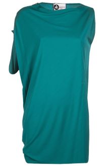 Lanvin Zippered Asymmetric Dress - Lyst