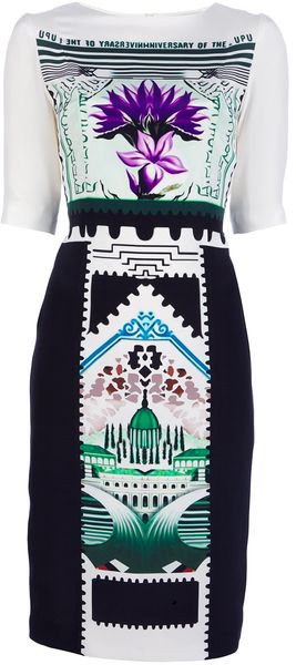 Mary Katrantzou Botanist Print Dress - Lyst