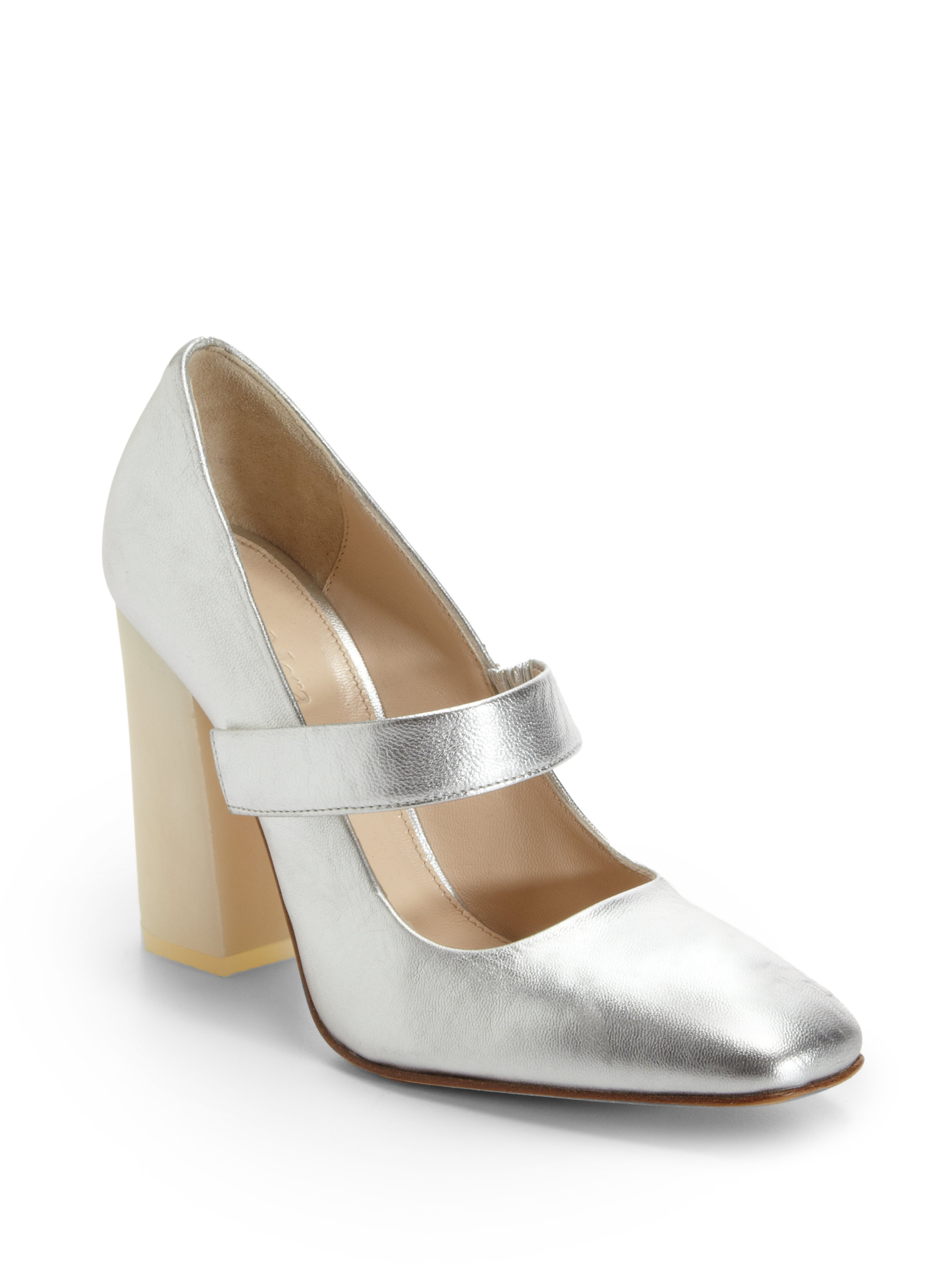 silver mary jane sneakers