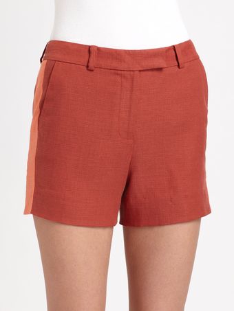 Rachel Zoe Maya Tuxedostripe Tweed Woven Shorts - Lyst