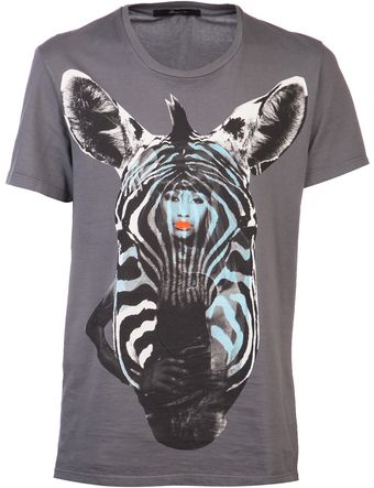 Reception Zebra Graphic Tshirt - Lyst