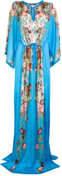 Roberto Cavalli Floral Dress - Lyst