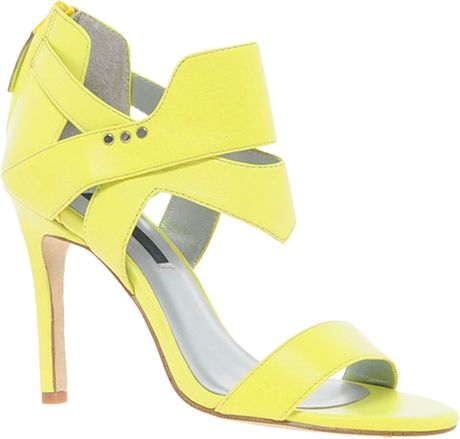fluro yellow heels