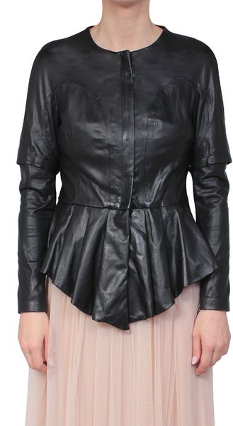 Amen Asymmetric Leather Jacket - Lyst