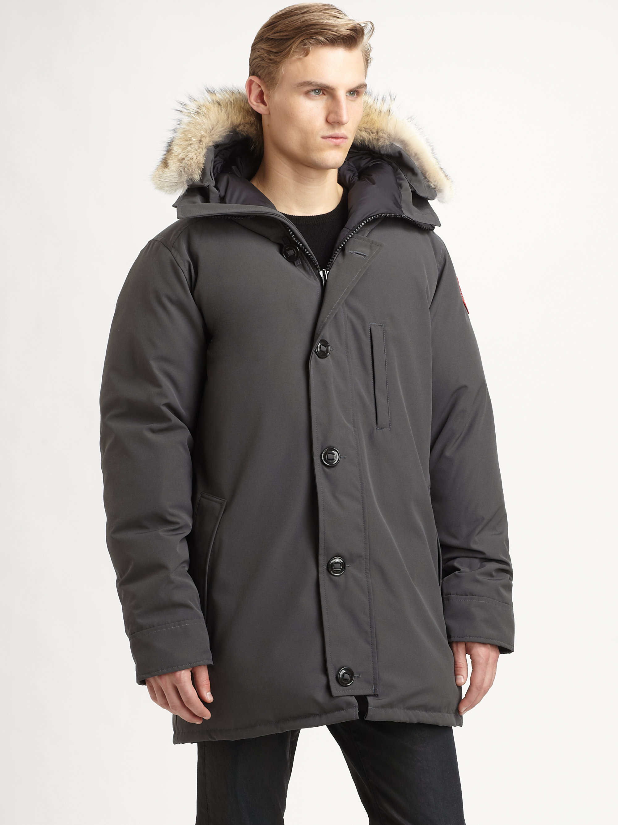 Canada Goose Chateau Parka In Gray For Men Graphite Lyst