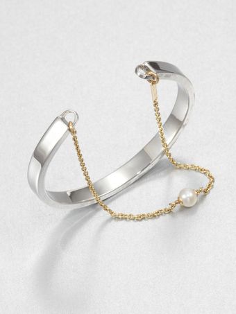 Delfina Delettrez Two In One Cuff Bracelet - Lyst