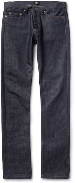 A.P.C. New Cure Slimfit Dry Denim Jeans - Lyst